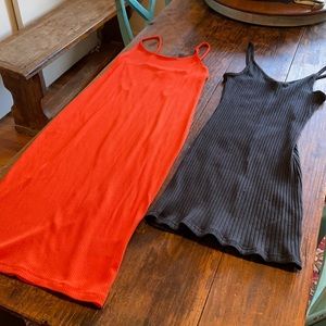 H&M BUNDLE🛍🎉 midi + mini ribbed dress bundle